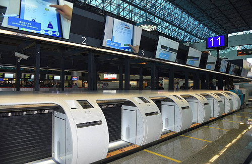 3分鐘完成行李託運 桃園機場自助託運櫃檯啟用