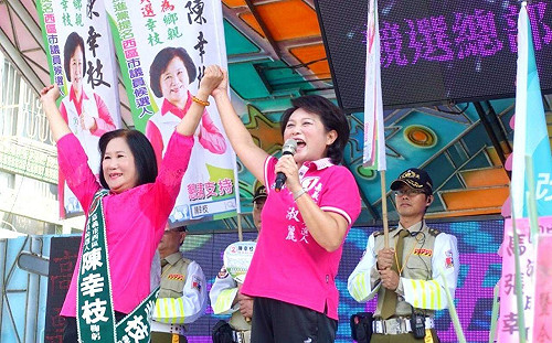 涂、蕭搶為深綠老將陳幸枝站台 政壇風雲再起