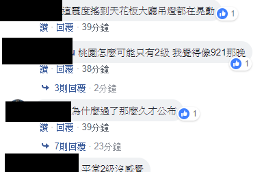 超晃！最大震度僅3級？ 網友驚：怎麼可能！