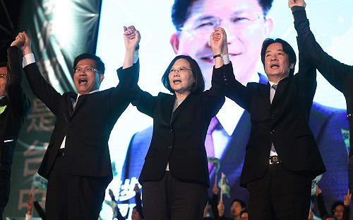 蔡英文：投給2號林佳龍 支持台中繼續進步 支持台中走向世界