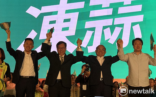 「選會做事的市長！」 蘇貞昌合體林右昌、鄭文燦、林智堅
