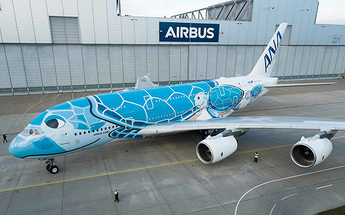 海龜飛上天！全日空首架A380出廠  5月營運夏威夷航線