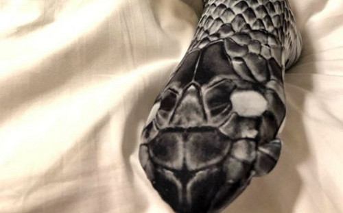 OMG！女網友床上驚現雙頭黑蛇　真相原來是...