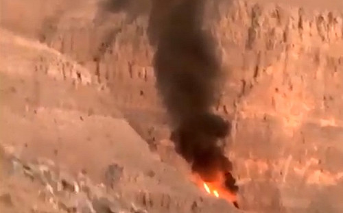 恐怖直擊!阿聯救難直升機墜毀山區 機上4人全數罹難