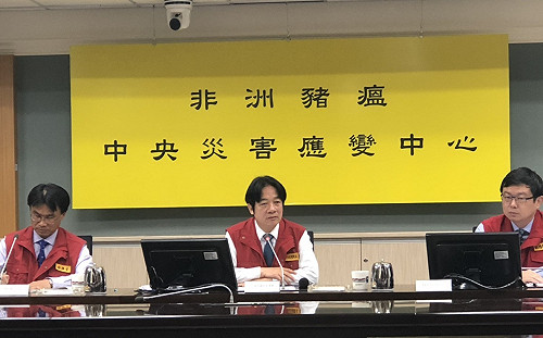 防非洲豬瘟無孔不入！賴清德揭學校宣導兩大重點