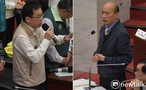 陳致中質詢問「九二共識」內涵 韓國瑜尷笑：第一題就那麼硬