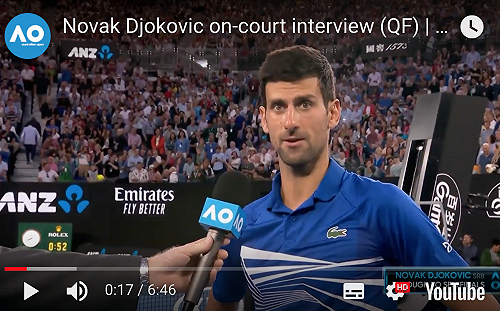 澳網／錦織圭因傷退賽　喬科維奇打進男單4強(影)