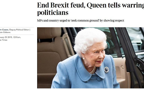 脫歐亂局　英女王開口被解讀話中有話