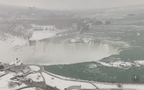 (影) 美國中西部急凍到東岸 尼加拉瀑布也結冰