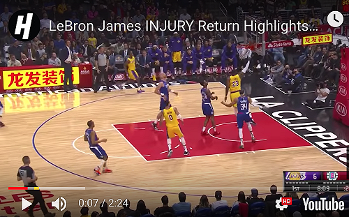 NBA／復出首戰就準大三元　詹皇：才恢復8成功力(影)