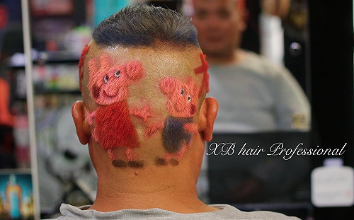 豬年來顆「佩佩豬頭」超應景　男花8500髮雕大受歡迎