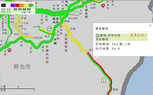 北上車潮擠爆國5   雪隧回堵逾6公里