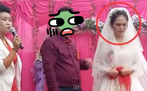 新娘全程「弔喪臉」　陸網友：看到新郎我也笑不出來！