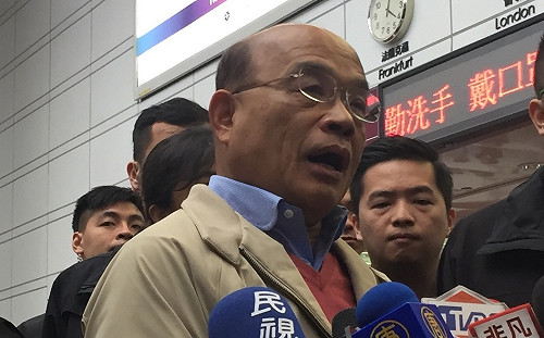 馬英九將對能源政策開戰 蘇貞昌：不要只講風涼話