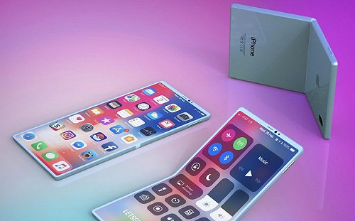 摺疊機大戰開打！蘋果首款可折螢幕iPhone渲染圖曝光