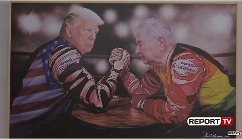 (影) 川普變身肌肉男　鐵粉畫家：他是我創作繆斯