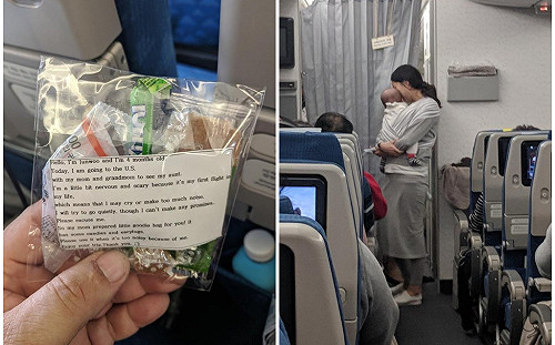 超暖！擔心4月嬰坐飛機哭鬧　「一招」讓乘客被吵也甘願
