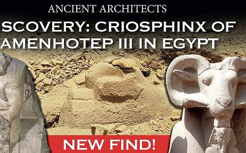 疑似圖坦卡門祖父時期  3000年羊面獅身像重見天日