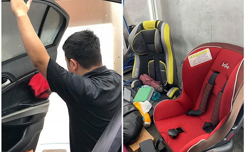 佛心汽美店免費洗嬰兒椅  奧客態度差老闆霸氣封鎖