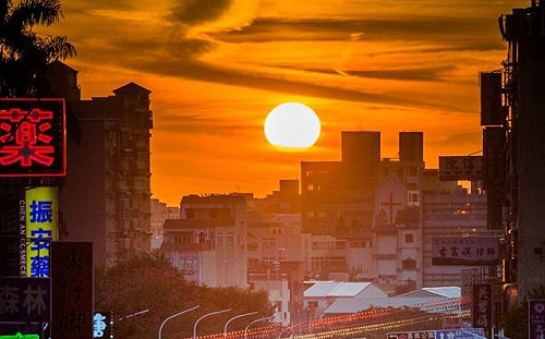 曼哈頓懸日要來了！今起嘉義這些地方有機會看到夕陽美景