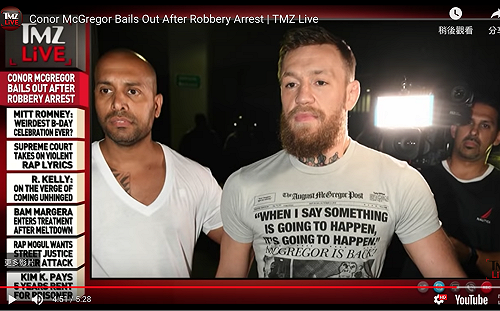 (影)UFC冠軍怒摔路人手機　吃官司遭索賠1.5萬美元