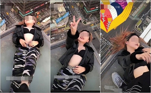 極限性感？辣模闖21層樓曬「爆乳自拍」照片曝光GG了
