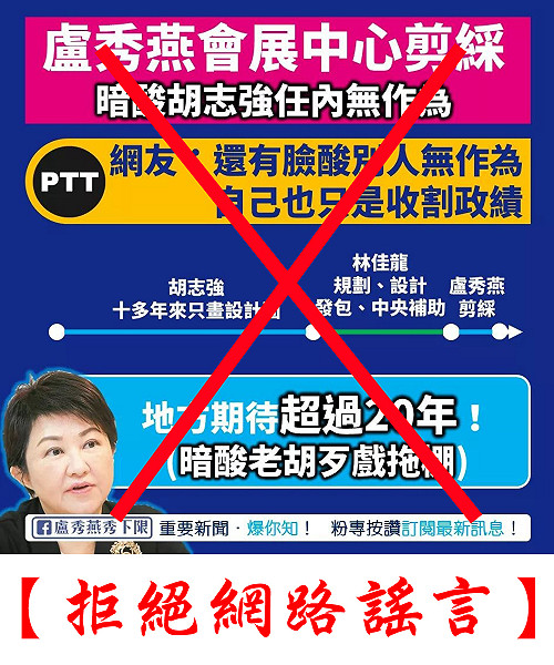 會展中心開工盧秀燕遭批只收割還酸前任  中市府：惡意誤導