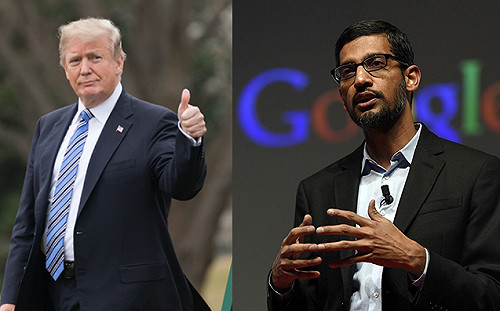 川普突會Google執行長  獲承諾支持美國軍方而非中國