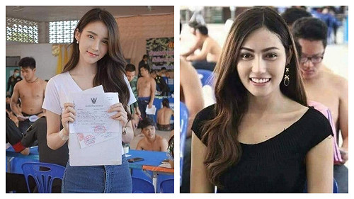 老司機搬板凳！泰國徵兵現場「正妹盡出」神媲美名模海選