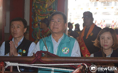 搭選舉宗教熱潮！陳明文溪口北極殿參拜