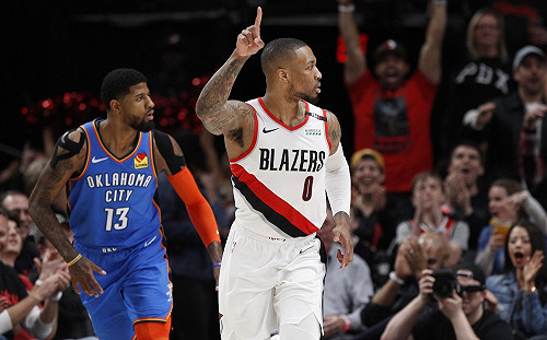 NBA／利拉德壓哨絕殺！怒砍50分率拓荒者淘汰雷霆(影)