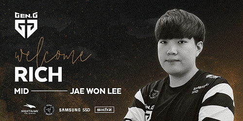 《英雄聯盟》「英霸第一人」Rich回歸！擔任Gen.G中路選手