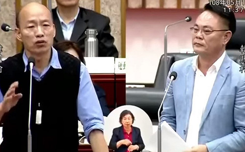 綠營總召相約下次議會質詢 韓國瑜苦笑不答