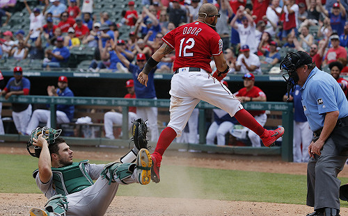 MLB／遊騎兵奧多大膽盜本壘　運動家投捕全看傻(影)