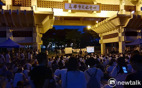 高雄「反送中撤惡法」集會  韓國瑜未到葉匡時3分鐘快閃離開