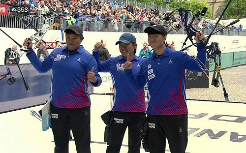 20年來第一次 中華複合弓女團世錦賽摘金