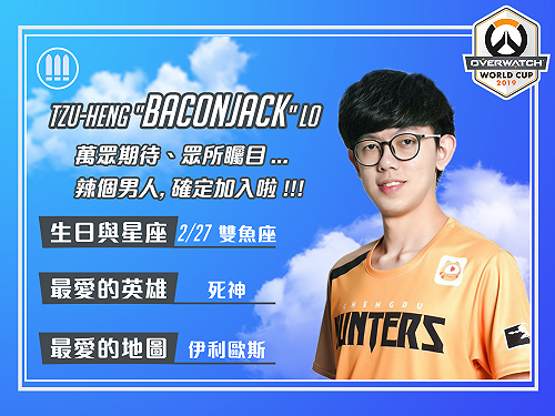 《鬥陣特攻》「辣個男人」培根在列！台灣世界盃陣容星光熠熠