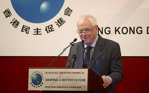 中駐英大使嗆彭定康：腦還留在殖民時代