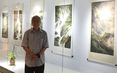 黑手畫家黃茂松個展  中友時尚藝廊展出「心淨 心境」