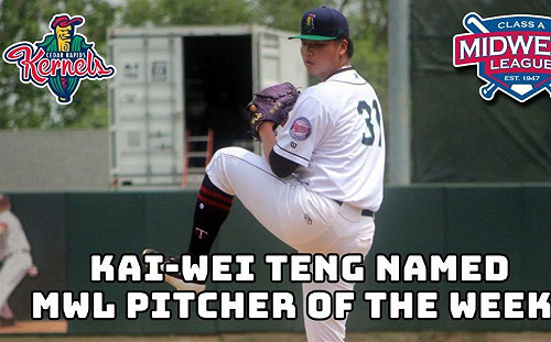 小聯盟／旅美第二年持續爆發　鄧愷威獲單周最佳投手