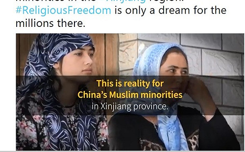 (影) 美駐比使館批中新疆政策 壓迫數百萬人失去宗教自由