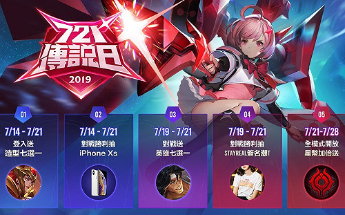 《傳說對決》慶「721傳說日」釋好康　還有機會抽潮T、iPhone