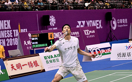 羽球／又是3局大戰！周天成今年首勝金廷　年終賽開紅盤(影)