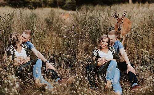 新人外拍遇小鹿亂入　留下童話般夢幻婚紗照！