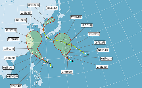 新竹市熱飆36°C亮橙色警報  利奇馬明最接近台灣