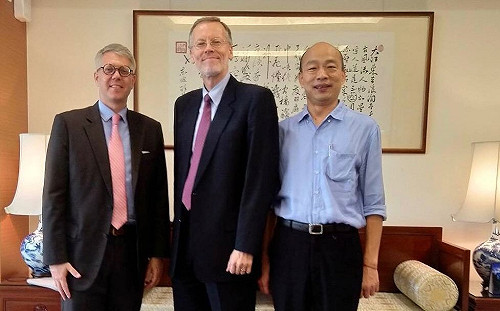 AIT處長南下親訪密談 韓競總：酈英傑歡迎韓國瑜訪美