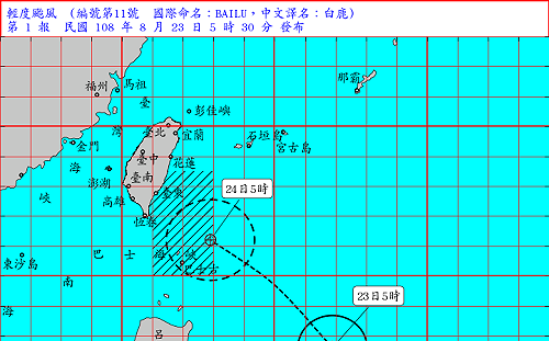 白鹿路徑南修海警發布  全台炎熱高溫上看35°C
