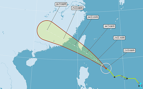 白鹿颱風持續增強！陸上警報預計今日下午發佈