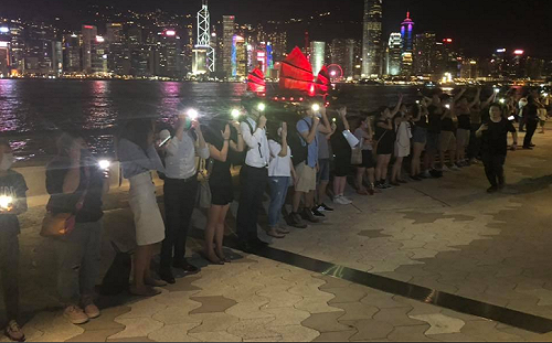 21萬「人鏈」拉起60公里「香港之路」港民盼政府重視5大訴求