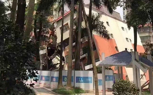 豆腐渣工程? 一天兩起 深圳、杭州發生建築傾斜倒塌事件